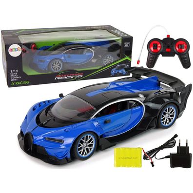 LeanToys Großes ferngesteuertes Sportauto R/C 1:12 mit Fernbedienung und Akku
