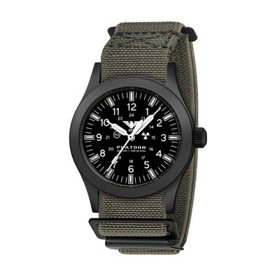 KHS - KHS. Plabssf. DFSGO - Armbanduhr - Herren - Platoon Black Steel Solar
