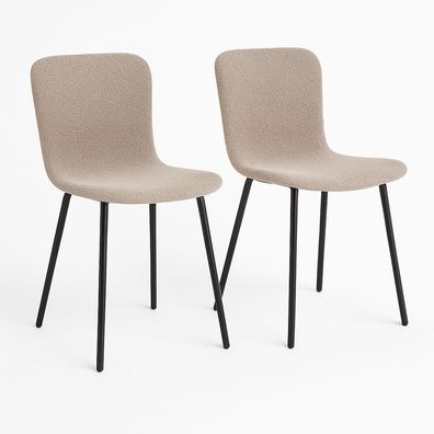 Halden Esszimmerstuhl 2er Set – Stilvoll, bequem & modernes Stahlgestell