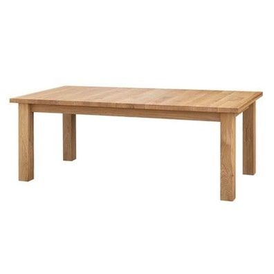 Esstisch Lanciano 180 bis 270 × 90 cm Eiche – Ausziehbarer Massivholztisch, geöl