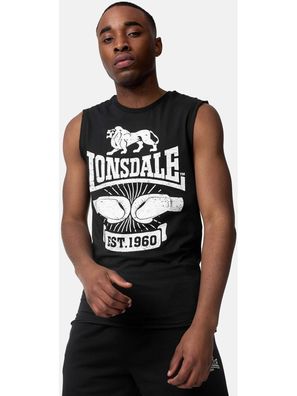 Lonsdale Tanktop Cleator ärmelloses T-Shirt schmale Passform