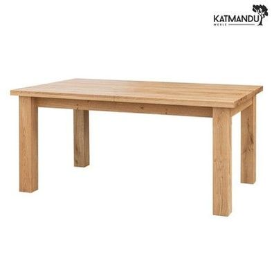 Esstisch Grossi Eiche 200 bis 290 × 100 cm – Erweiterbarer Massivholztisch, geöl