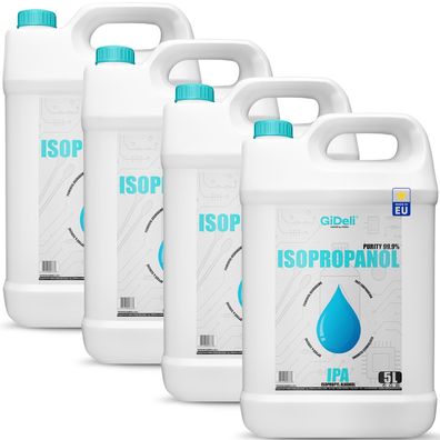 GiDeli Isopropanol 99,9% 20 Liter Reiniger Hochprozentiger Isopropylalkohol IPA