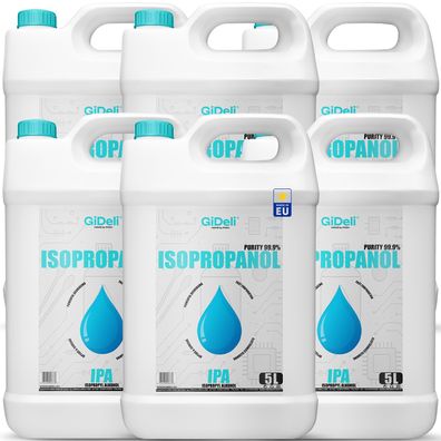 GiDeli Isopropanol 99,9% 30 Liter Reiniger Hochprozentiger Isopropylalkohol IPA