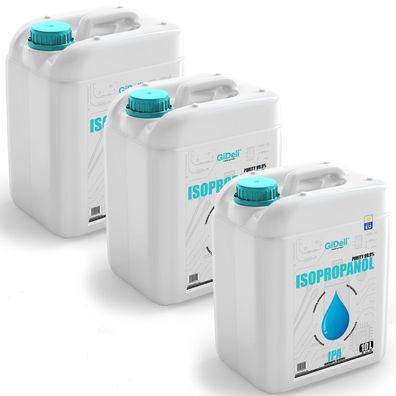 GiDeli Isopropanol 99,9% 30 Liter Reiniger Hochprozentiger Isopropylalkohol IPA