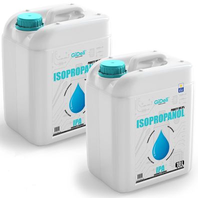 GiDeli Isopropanol 99,9% 20 Liter Reiniger Hochprozentiger Isopropylalkohol IPA