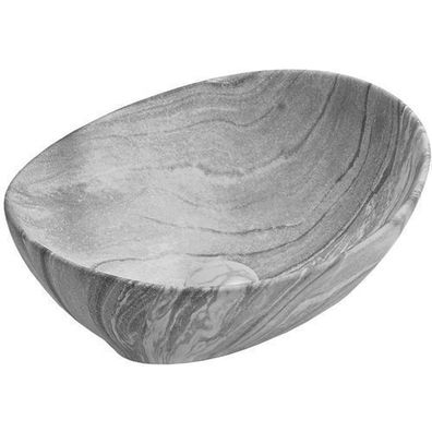Mexen Elza Aufsatzwaschbecken 40 x 33 cm, Naturstein grau - 21014096