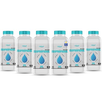 GiDeli Isopropanol 99,9% 6 Liter Reiniger Hochprozentiger Isopropylalkohol IPA