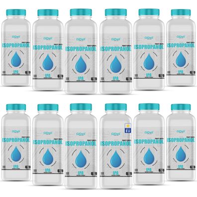 GiDeli Isopropanol 99,9% 12 Liter Reiniger Hochprozentiger Isopropylalkohol IPA