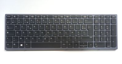 HP ZBook 17 G3 AZERTY Tastatur SN7142BL PK131C31A14 SG-81610-2FA