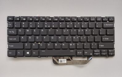 MSI 14U1139 L14XMU Tastatur Keyboard QWERTY 102-019C3LHA01 6-80-L1401-01B-1