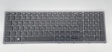 HP ZBook 15 G4 Keyboard Tastatur QWERTZ BL SG-81610-2DA