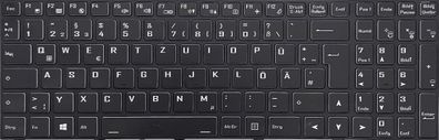 Medion Erazer P15805 MD 61634 MD 63400 Keyboard Tastatur QWERTZ 6-23-RN15Z-013
