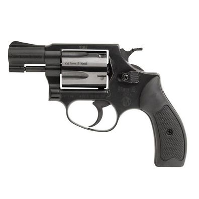 Weihrauch HW 37 Schreckschussrevolver, 9mm R. K, schwarz, Gummigriffschalen
