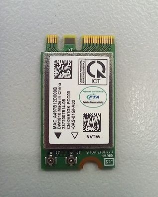 Dell Vostro 3501 Wlan WiFi Bluetooth Karte 0V91GK