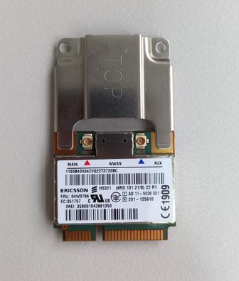 Lenovo ThinkPad W530 UMTS WWAN Karte Card 04W3786