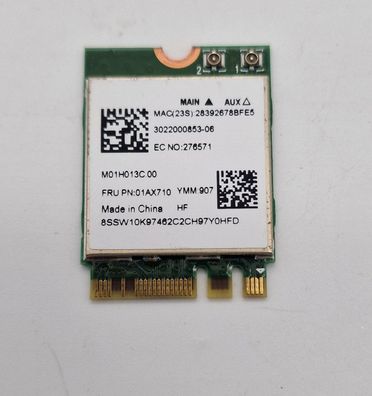 Lenovo IdeaPad S145-15IWL V320-17IKB Realtek RTL8821CE WLAN Bluetooth Karte 01AX710