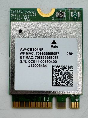 ASUS VivoBook 14 X409DL RTL8821CE WLAN & Bluetooth Karte M.2 0C011-00190400