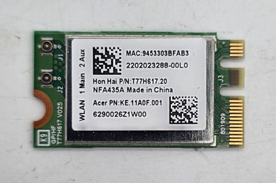 Acer Aspire F5-573 F5-573G WLAN & Bluetooth Karte M.2 T77H617.20 QCNFA435