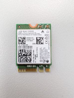 Lenovo V130-15IKB Intel 3165NGW WLAN Bluetooth Karte 00JT497