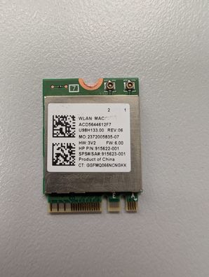HP 250 G7 Realtek RTL8822BE WLAN Bluetooth Karte M.2 915622-001