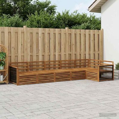 vidaXL Outdoor-Sofagarnitur 6 stk. Natur Massivholz Akazie