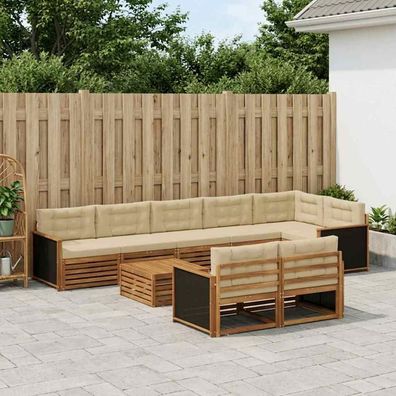 vidaXL Outdoor-Sofagarnitur 9 stk