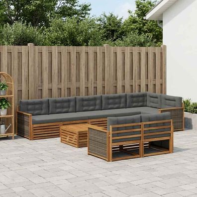 vidaXL Outdoor-Sofagarnitur 9 stk