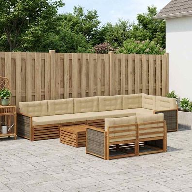 vidaXL Outdoor-Sofagarnitur 9 stk