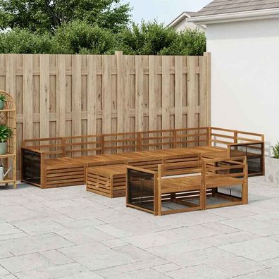 vidaXL Outdoor-Sofagarnitur 9 stk