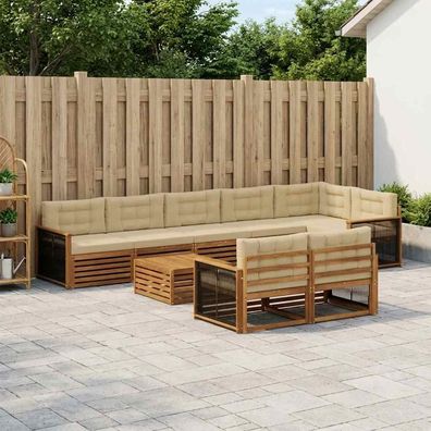 vidaXL Outdoor-Sofagarnitur 9 stk