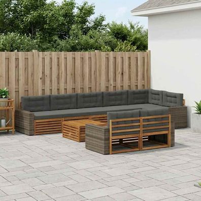vidaXL Outdoor-Sofagarnitur 9 stk
