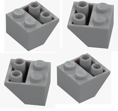 LEGO® 4x Schrägstein negativ 2x2 hellgrau 76959 6435857 Invers Medium Stone Grey