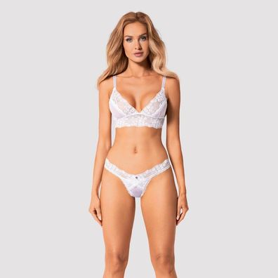 Obsessive Set Heavenlly - Romantischer Soft-BH & String weiß XS/S