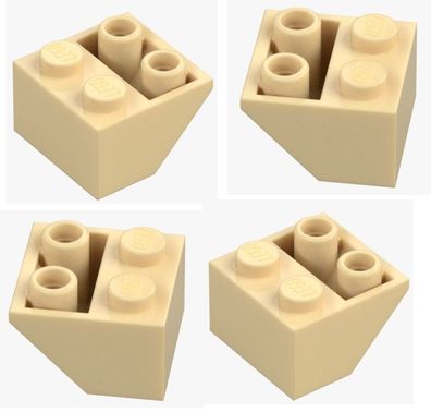 LEGO® 4x Schrägstein negativ 2x2 beige Brick Yellow 76959 6622621 Invers NEU