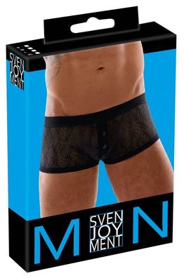 Svenjoyment Lace Pants, transparente Stretch-Spitze, schwarz