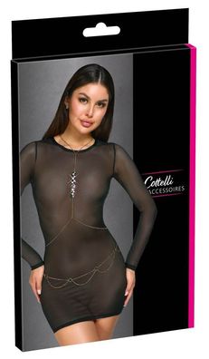 Cottelli Accessoires Goldene Körperkette mit Hologramm-Pailletten