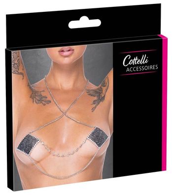 Cottelli Accessoires Silber Nipple Sticker Square