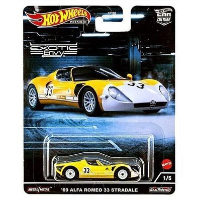 ALFA ROMEO 33 Stradale - Hot Wheels Car Culture Design Exotic Envy 1:64