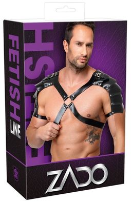 ZADO Leder Herren Harness S-L Schwarz