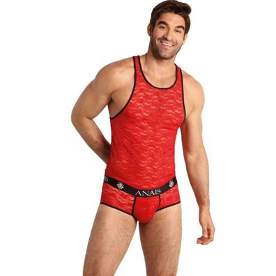 Anais MEN Accesories Spitzen-Top Brave XL rot