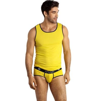 Anais MEN Accesories Tokio Top L ärmelloses Shirt in Gelb