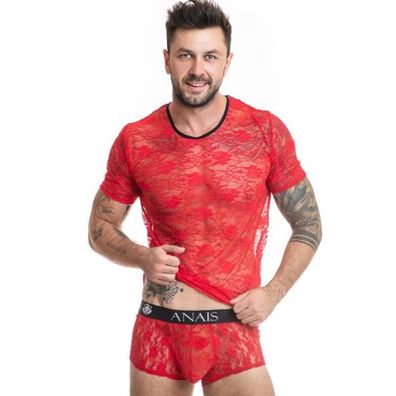 Anais MEN Accesories T-Shirt Brave mit roter Spitze XL
