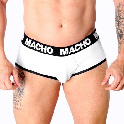 Macho Underwear Herren-Slip mit Vergrößerungs-Cup, Weiß L