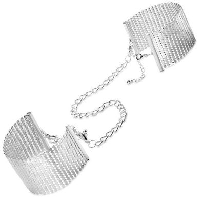 Bijoux Desire Metallique Handschellen aus Metallgeflecht, silber