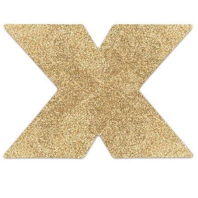Bijoux Flash Collection selbstklebende Nippelabdeckungen Gold Cross