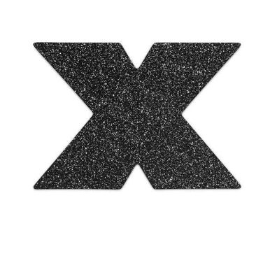 Bijoux Flash Collection selbstklebende Nippelkappen Flash Cross schwarz