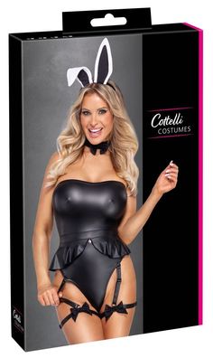 Cottelli Costumes Sexy Bunny-Kostüm - Schwarz, Größe