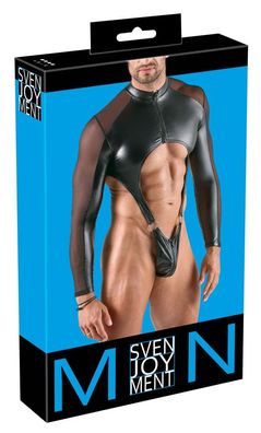 Svenjoyment Riobody Dark Desire, schwarz, langarm, Powernet-Einsätze