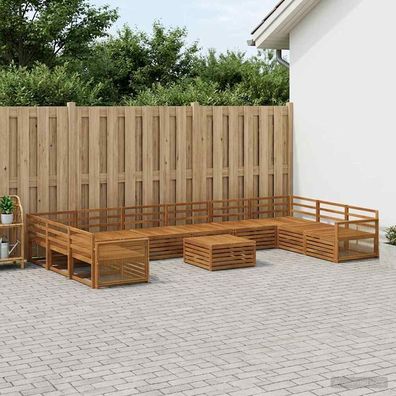 vidaXL Sofagarnituren 11 stk. Natur Massivholz Akazie